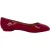 Salvatore Ferragamo Horsebit ballerina’s in bordeauxrood lakleer