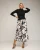 Midi-rok met koeienprint