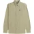 Fred Perry Lang Mouw Warm Grijs Oxford Overhemd