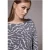 Street One Studio Dames Pluizig shirt met patroon in Blauw