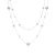 Luxenter Ketting met witte parels, zilveren afwerking – Clasow