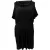 See by Chloé geplooide mini-jurk in zwart polyester