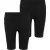 Urban Classics Fietsbroek met hoge taille voor meisjes (Set van 2) (Zwart)