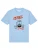 Watapparel Shirt  lichtblauw / kreeft / zwart