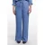Rino & Pelle wide leg high waist casual broek medium blue denim