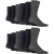 12 Paar Heren Gentle Grip Losse Top Sokken | Extra Brede Niet-Elastische Sokken