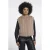 Rino & Pelle Alvita.7002612 rino en pelle faux fur waistcoat with hook & eye closure oat