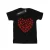 Disney Meisjes Mickey Mouse Hart Silhouet Katoenen T-Shirt (Zwart)