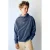 Mango Kids rechtvallende hoodie met backprint – middenblauw