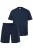 Men Plus Pyjama kort  navy