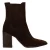 Sacha suède chelsea boots met blokhak – bruin