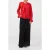 French Connection Crepe Light Asymm Frill Shirt Red