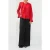 French Connection Crepe Light Asymm Frill Shirt Red