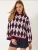 Bianco Lucci Trui  donkerblauw / kersrood / wit