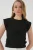 Geborduurd Crop Blouse met Ronde Hals