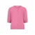 Esqualo gebreid vest met hartjes roze
