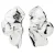 PILGRIM silver plated oorbellen Solari