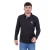 Poloshirt met lange mouwen en elleboogpatches Camberabero
