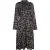 Dreimaster midi-jurk Dames zwart en wit