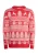 Mo Kersttrui Heren rood wit