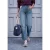 Jeans met Mid Waist-taille en Wide Leg-pijpen, met studs