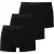 Boss Boxershorts met logo voor heren (set van 3) (Zwart)