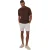 Threadbare Heren Whittley gestructureerd poloshirt met korte mouwen (Walnoot)