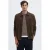 Selected regular fit overshirt – donkerbruin