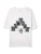 Bershka Shirt  zwart / wit