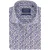 Ledub modern fit overhemd blauw katoen patroon