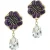 OTAZU Purple Poppy Earrings