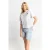 Rich & Royal Crossed Waistband Denim Shorts Organic Denim Blue