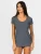 zd ZERO DEFECTS Onderhemd ‘Hera Short-sleeve top soy fiber’  donkergrijs