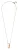 Orphelia Dames 925 Sterling Zilveren Ketting met Hanger – Zilver/Roze ZH-6042