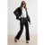 TRENDYOLMİLLA Dames Donkerblauw Effen Recht Normale taille Broeken