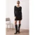 TRENDYOLMİLLA Dames Zwart Effen Extra Kort / Super Mini Lang Casual Bodycon Jurken