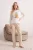 TRENDYOLMİLLA Dames Ecru Animal print Lang, Regular fit Pyjama- Sets