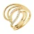 Wervelt de ring Diamonds 0,20 Cts Yellow Gold