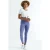 Elastische Crop T-Shirt met Ronde Hals