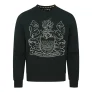 Aquascutum Grote Aldis Logo Zwarte Sweatshirt