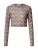 EDITED Shirt ‘Oxana’  gemengde kleuren / zwart