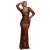 Damesjurk Goddiva Sequin Leaf