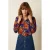 King Louie gebloemde blouse oranje