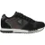 Blauer Zwarte Polyurethaan Heren Sneakers