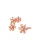 Hey Happiness Oorbellen ‘Snowflake Trio’  rose-goud