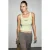 grimelange Geribde geborduurde crop-camisole