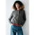 Mango gebreid vest met wol – grijs