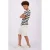 Vingino gestreept T-shirt Hone donkerblauw/ecru