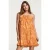 Shiwi Ladies Medellin Dress Artsy Leaves Fresh Apricot Orange