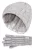 Heat Holders Kabelgebreide warme mutshandschoenenset voor meisjes – CO5P14